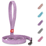 Load image into Gallery viewer, Recycled Cotton Dog Leash 6 Ft x 1 inch Purple Eco Friendly Collar for Medium &