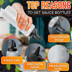 Load image into Gallery viewer, 6 Pcs Condiment Squeeze Bottles for Sauces 12 oz – Squirt Bottles for Liquids Refillable Leak Proof Easy to Fill Durable and Convenient Salad Dressing Dispenser Dressing Mustard Ketchup Bottle