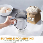 Load image into Gallery viewer, 5 Cup Flour Sifter for Baking – Large Capacity Flour Sifter Stainless Steel (5.1 x 5.1 ) with Double Mesh – One Hand Operation Designed for Quick & Easy Sifting
