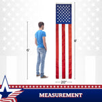 Load image into Gallery viewer, G128 American USA Pull Down Bunting Flag 1.67x8 Ft Embroidered Polyester