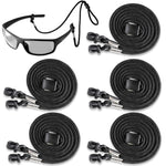 Load image into Gallery viewer, Eyeglasses String Holder Glasses Strap Cords 5 Pcs Black Adjustable 29 inch Long