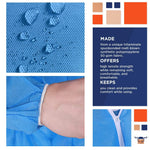 Load image into Gallery viewer, Disposable Coveralls for Men Women X Large Size Blue Hazmat Suits 1 Pack