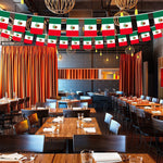 Load image into Gallery viewer, Mexico Mexican Bunting Banner Flag 8.2 x 5.5 Inch, Full String 33 Feet Printed 150D Polyester, Decorations For Bar, School, Festival Events Celebration
