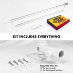 Load image into Gallery viewer, Combo Pack 6 Ft Tangle Free Spinning Flagpole Silver Moldova Flag 3x5 Ft