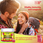 Load image into Gallery viewer, Natural Shilajit Organic Resin Shilajit Mushrooms Gummies for Men with 85 Trace