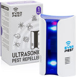 Load image into Gallery viewer, Ultrasonic Pest Control Repeller Plug in 2 Pack Device Repels Cockroach Cricket Bug Fruit Flies Deterrent Ultrasound Insect Mice Roach Rat Scorpion Bat Squirrel Rodent Spider Wasp