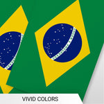 Load image into Gallery viewer, G128 Brazil Brazilian Bunting Banner Flag 8.2 x 5.5 Inch, Full String 33 Feet Printed 150D Polyester, Decorations For Bar, School, Festival Events Celebration