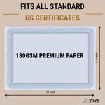 Load image into Gallery viewer, 100 Certificate Paper 8.5 x 11 inch for Printing Blank Certificate Papers for Award Certificates & Diploma Paper Premium Blue Border Award Papers Cardstock for Awards & Certificates Graduation