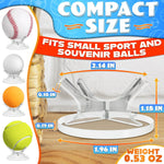 Load image into Gallery viewer, Acrylic Baseball Holder Baseball Display Stand Sturdy Transparent Design Easy to Assemble for Golf Ball Tennis Ball Softball Suitable for Home & Office Display