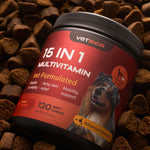 Load image into Gallery viewer, Dog Vitamins 15 in 1 Multivitamin Chews Joint Supplement for Hip Joint Immune