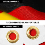 Load image into Gallery viewer, Combo Pack 6 Ft Tangle Free Aluminum Spinning Flagpole White and Zimbabwe Flag