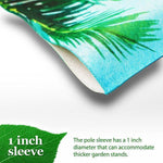 Load image into Gallery viewer, Garden Flag Hello Summer Peace Sign Flamingo 12x18 Inch Summer Printed Blockout