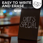 Load image into Gallery viewer, Small Chalkboard Signs with Stand 6x8 in Table Top Chalk Board to Write On with Stand Tabletop Chalkboard Mini Chalkboard Signs with Stand Blackboard Display Tabletop