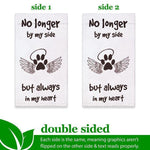 Load image into Gallery viewer, Garden Flag No Longer by My Side but Always in My Heart 4x8 Inch Angelic