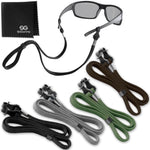 Load image into Gallery viewer, Eye Glasses String Holder Strap 4 Pcs Eyeglass Straps Cords for Men Women Eyeglass Holders Around Neck Sunglasses String Chain Lanyard Retainer Dark Brown Green Grey Black
