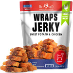 Load image into Gallery viewer, Chicken Jerky Dog Treats Human Grade Grain Free Organic Meat All Natural High Protein Dried Strips Best Chews for Training Small & Large Dogs Bulk Soft Pack Made for USA 24 Oz. (Sweet Potato)