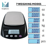 Load image into Gallery viewer, Ounce Carat and Gram Scale 0.01g Accuracy Digital Balance Laboratory Scales Scientific Scale Lab Balance 600g USB Charger and AC DC Adapter Included
