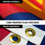 Load image into Gallery viewer, Combo Pack: 6 Feet Tangle Free Spinning Flagpole (White) Arizona AZ State Flag 3x5 ft Printed 150D Brass Grommets (Flag Included) Aluminum Flag Pole