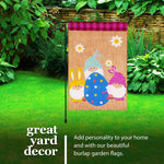 Load image into Gallery viewer, Combo Pack Garden Flag Stand Black 36x16 in and Garden Flag 12x18 in Easter