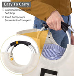 Load image into Gallery viewer, 82L Large Laundry Basket Beige Collapsible Hamper with Handles Double Layer Waterproof Fabric Dirty Clothes Basket Foldable Freestanding Bin Laundry Hamper for Dorm Bathroom & Bedroom