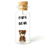 Load image into Gallery viewer, Gifts for Dad Personalized Present for Dads Birthday Classy Decorative Presents for Father Future Dad Gift (Brown Bear Papa Bear Message Bottle )