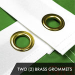 Load image into Gallery viewer, G128 5 Pack: Ireland Irish Shamrock Flag 4x6 Ft ToughWeave Series Embroidered 300D Polyester Embroidered Design, Indoor/Outdoor, Brass Grommets