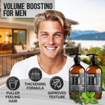 Load image into Gallery viewer, Mens Shampoo and Conditioner Set 16 Fl Oz Set of 2 Sulfate Free Strengthening Thickening Formula for Fuller Hair Helps with Thinning Hair Formulated for Men
