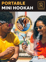 Load image into Gallery viewer, Mini Hookah Set With Everything Silver Hookah Set Portable Hookah Set For Car