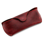 Load image into Gallery viewer, MyMesken Genuine Leather Eyeglasses & Sunglasses Case with Magnetic Snap Closure