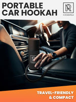Load image into Gallery viewer, Portable Hookah Set for Travel Car Hookah with Accessories Personal Hookah Cup with Silicone Hose EasytoClean Design Compact Black Hooka Set for Outdoor Use