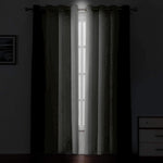 Load image into Gallery viewer, 2 Panels 42x63 inch Dark Grey Blackout Curtains for Bedroom with Grommet Drapes