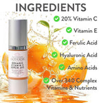 Load image into Gallery viewer, Organic Face Serum with 20% Vitamin C Anti Aging Reduces Age Spots 1.0 fl oz