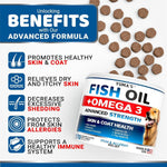 Load image into Gallery viewer, 2 Pack Omega 3 Fish Oil for Dogs Skin and Coat Supplement Dry Itchy Skin Relief