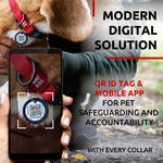 Load image into Gallery viewer, Waterproof Dog Collar Adjustable Dog Collar for Large Dogs Small and Medium Dogs Breakaway Dog Collar Waterproof with Plastic Buckle and QR Dog Tag Boy & Girl Dog Collars (Red)