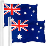 Load image into Gallery viewer, Australia Australian Flag 3x5 Ft 2Pack 150D Printed Polyester By G128