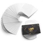 Load image into Gallery viewer, Pearl Color 300 Pcs Sublimation Blanks 3.4x 2.1 x 0.0095 inch Double Sided Sublimation Business Card Blanks for Printing of Logos Nameplates and Custom Gifts Ultra Thin Aluminum Alloy Cards