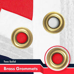 Load image into Gallery viewer, G128 Combo Pack: USA American Flag & Navy Blue NEW France French Flag 3x5 feet Printed 150D Indoor/Outdoor, Vibrant Colors, Brass Grommets, Quality Polyester