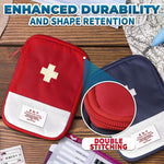 Load image into Gallery viewer, BURIUS 2 Pcs Travel First Aid Bag Empty Portable Storage Small Medical Bag Empty with Multiple Compartments 7.1 x 5.1 Small First Aid Pouch with Zipper Closure for Camping and Hiking Blue and Red