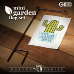 Load image into Gallery viewer, Garden Flag and Stand I'm Stuck on You Cactus 4x8 Inch Printed Blockout