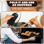 Load image into Gallery viewer, 4 Piece Microwave Bowl Holder Set – 7.5 x7.5 Microwave Bowl Holders for Hot Food Black and White Checkered Fabric for Safe & Easy Handling – Machine Washable