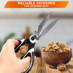 Load image into Gallery viewer, Kitchen Scissors All Purpose Heavy Duty Multifunctional Kitchen Shears for Food Heavy Duty with Ergonomic Handle & Corrosion Resistant Blades Designed for Fish Nuts Vegetables & Bottle Opening