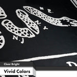 Load image into Gallery viewer, Join, or Die Black Flag 3x5 Ft 10Pack Printed 150D Polyester By G128