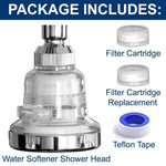 Load image into Gallery viewer, Water Softener Shower Head Filter Chlorine & Fluoride Filter Rain Showerhead