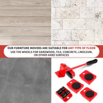 Load image into Gallery viewer, Furniture Moving Sliders Set Up to 220 lb Heavy Duty Moover Tool for Furnitures Non Scratching Design Smooth Glide Protects Floors Durable and Easy to Use for Home Office and Appliance Moving
