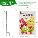 Load image into Gallery viewer, Combo Pack Garden Flag Stand Black 36x16 in and Garden Flag 12x18 in Spring