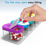 Load image into Gallery viewer, Extra Large Weekly Pill Organizer XL Daily Pill Box 7 Day Am Pm Jumbo Pill Case