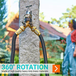 Load image into Gallery viewer, Hose Splitter 2 Way Heavy Duty Brass Metal Body for Outdoor and Indoor Use
