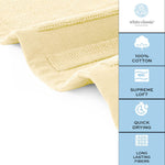 Load image into Gallery viewer, Luxury Bath Mat Floor Towel Set Absorbent Cotton 22x34 inch 2 Pack Beige Color