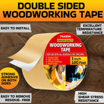 Load image into Gallery viewer, Double Sided Woodworking Tape 3 Inch x 120 Ft Wood Crafter Sticky Tool Two Side Adhesive for Router Templates Removable & Residue Free