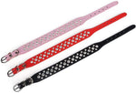Load image into Gallery viewer, Rhinestone Dog Collar Bling XL Size 21 inch Neck PU Leather Crystal White Collar